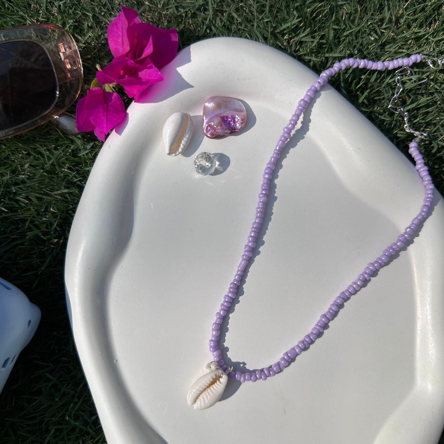 Lavender Beaded Necklace