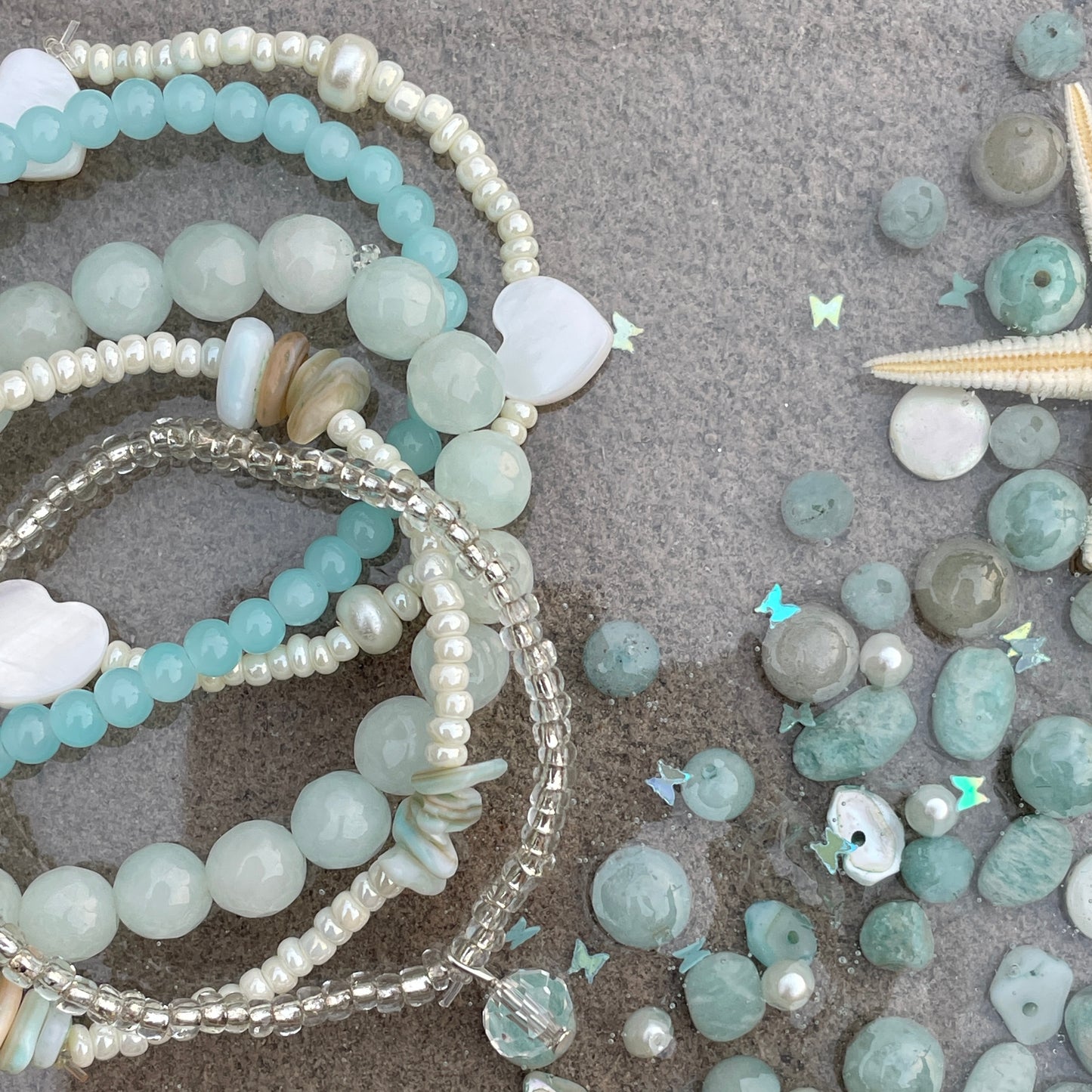Ocean Breeze Bracelet Stack